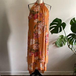 Cato high low multicolored floral dress size L